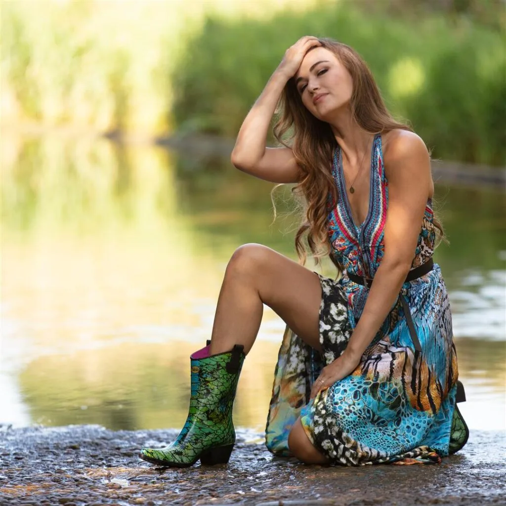 talolo boots peacock cowboy welly