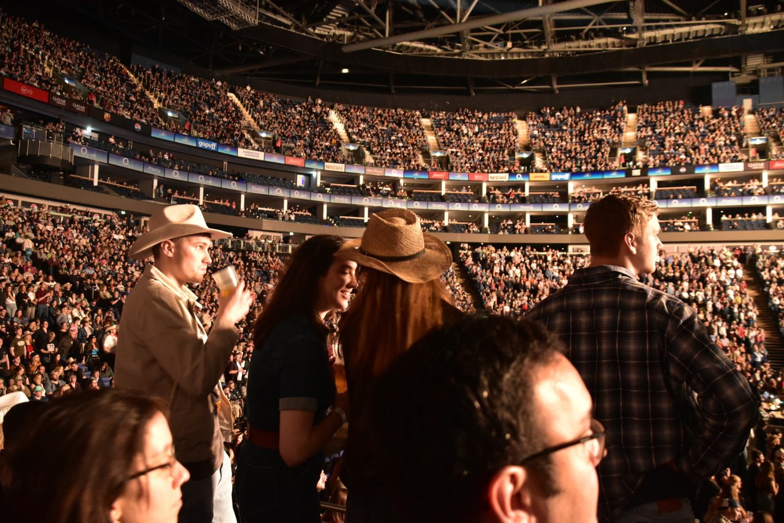 audience members at o2