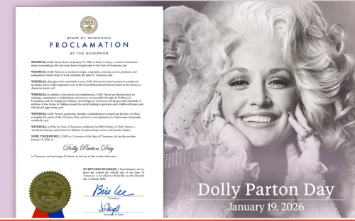 "Dolly Parton Day” in Tennessee