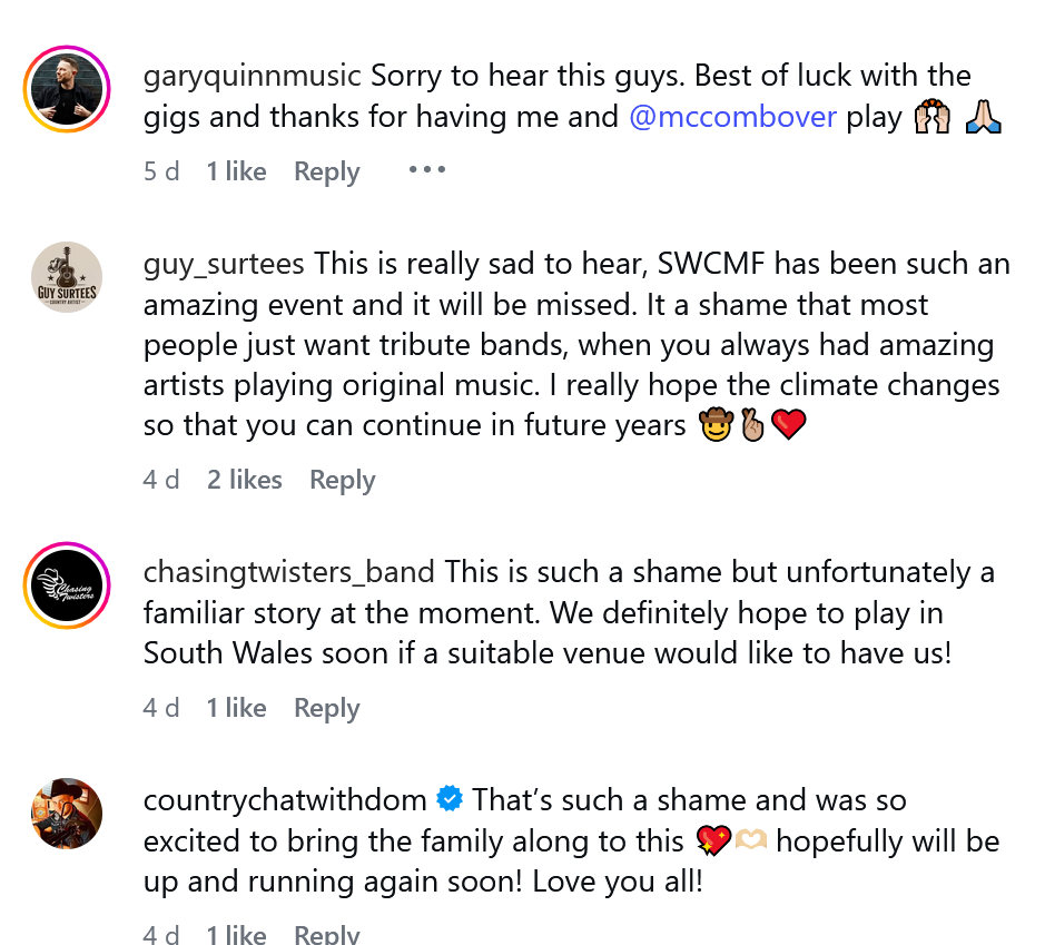 Artists, too, have expressed their gratitude and sadness