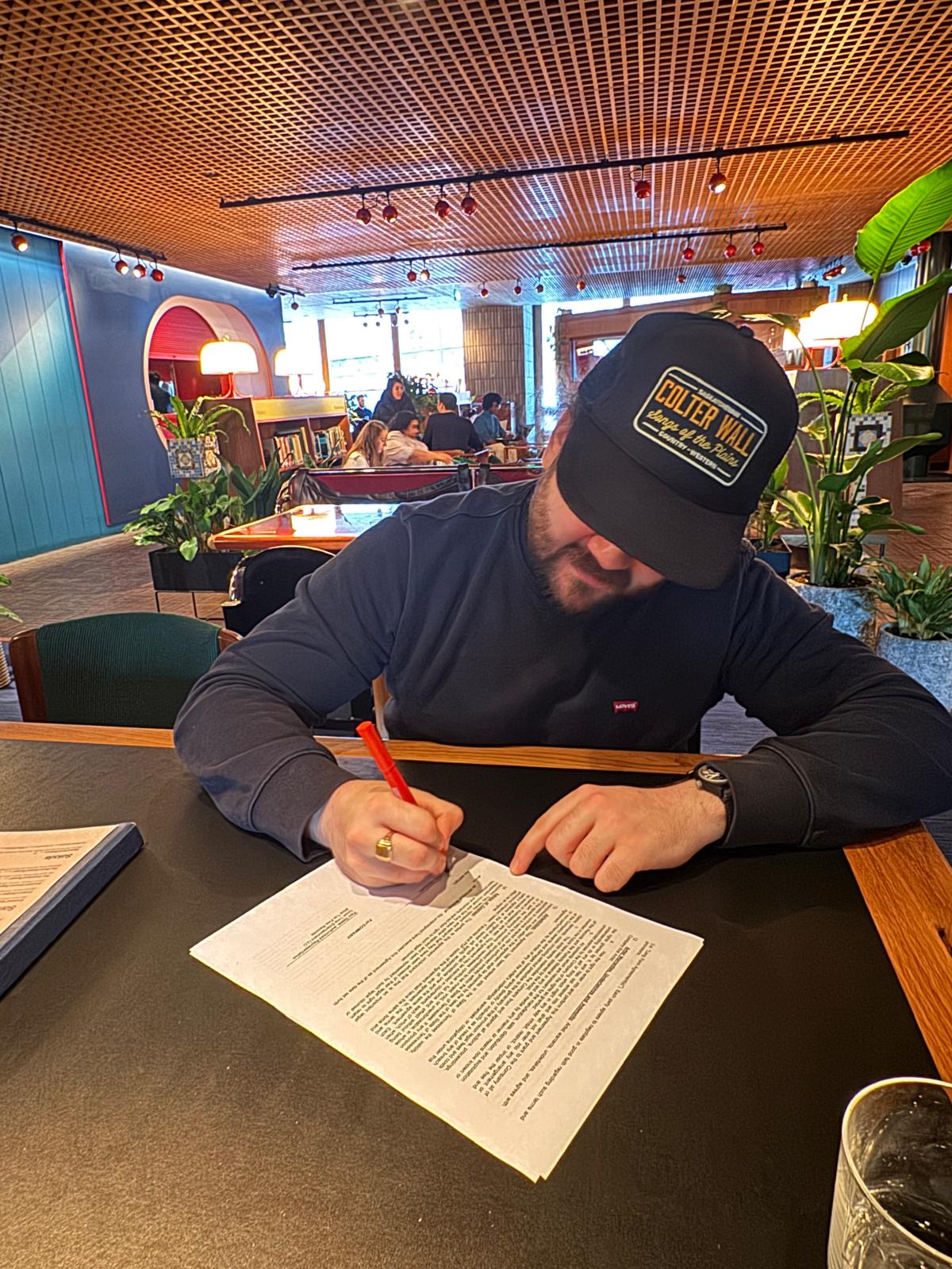 jack browning signing record deal