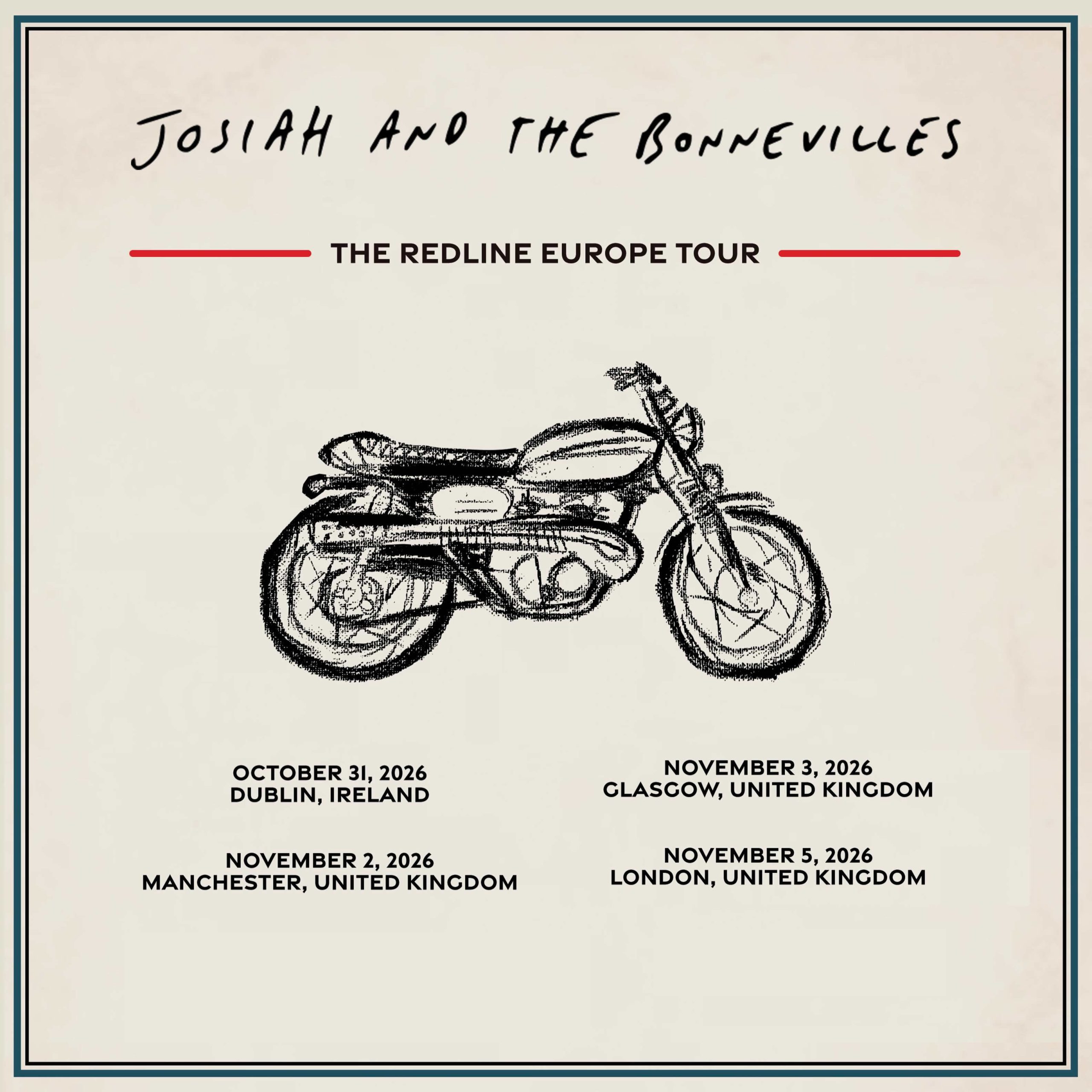 Josiah and the Bonnevilles - UK Tour
