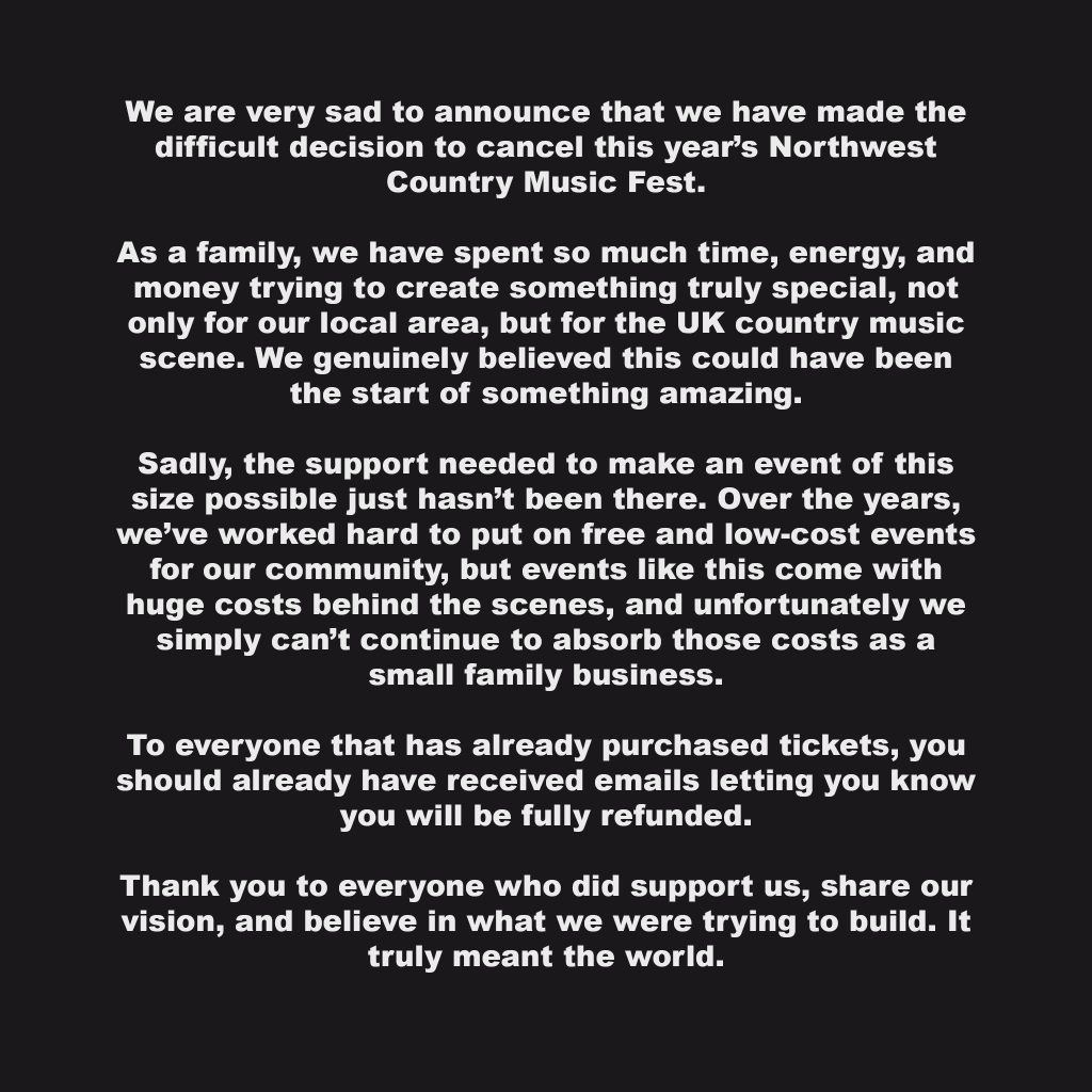 A black and white message