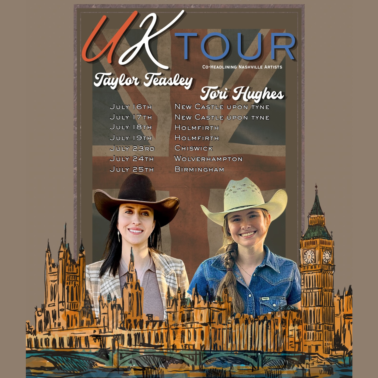 Taylor Teasley & Tori Hughes – Debut UK Tour