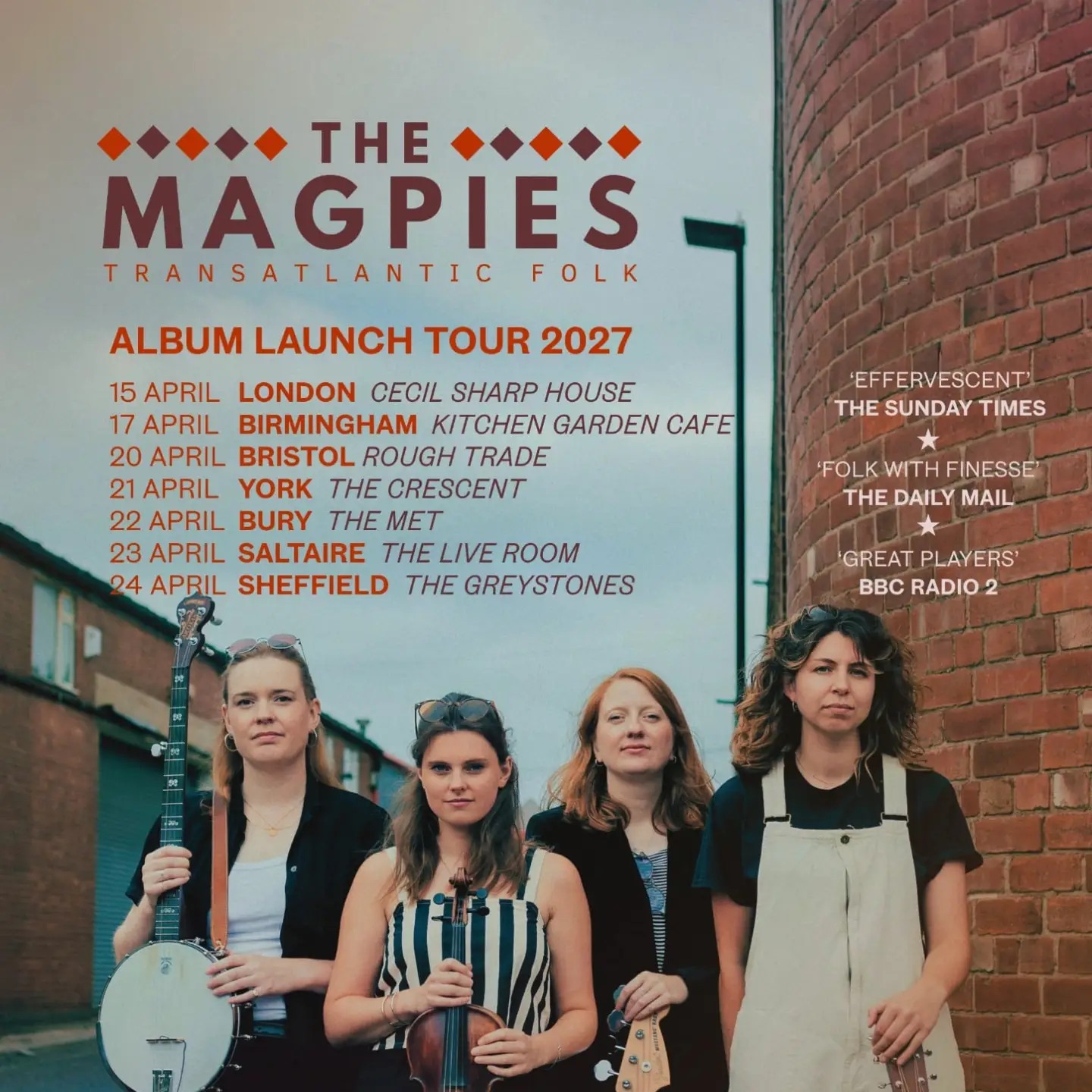 The Magpies – Album Launch Tour 2027