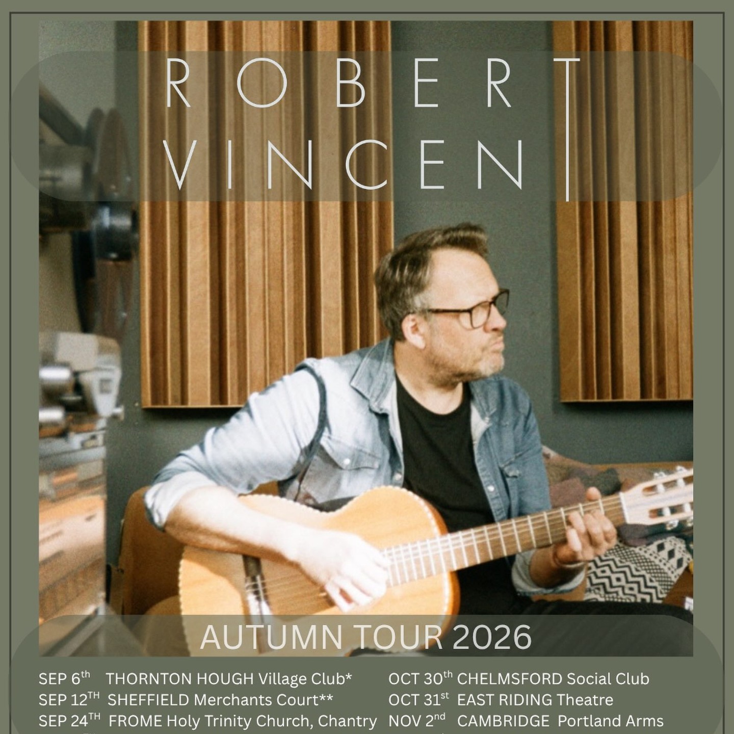 Robert Vincent – AUTUMN TOUR 2026