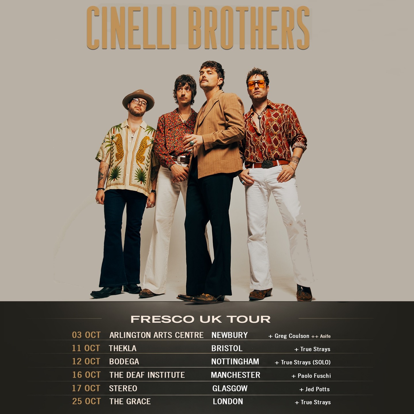 The Cinelli Brothers – FRESCO UK TOUR 2026