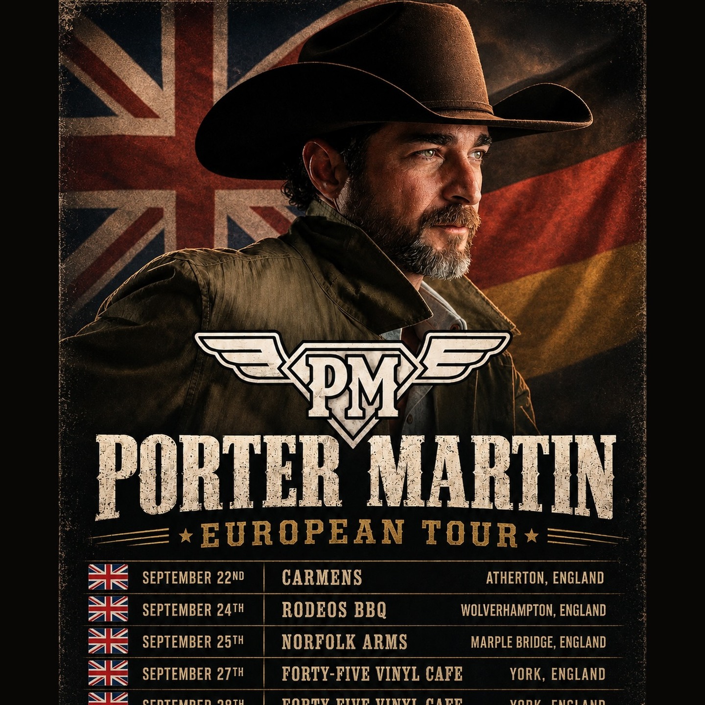 Porter Martin European Tour 2026