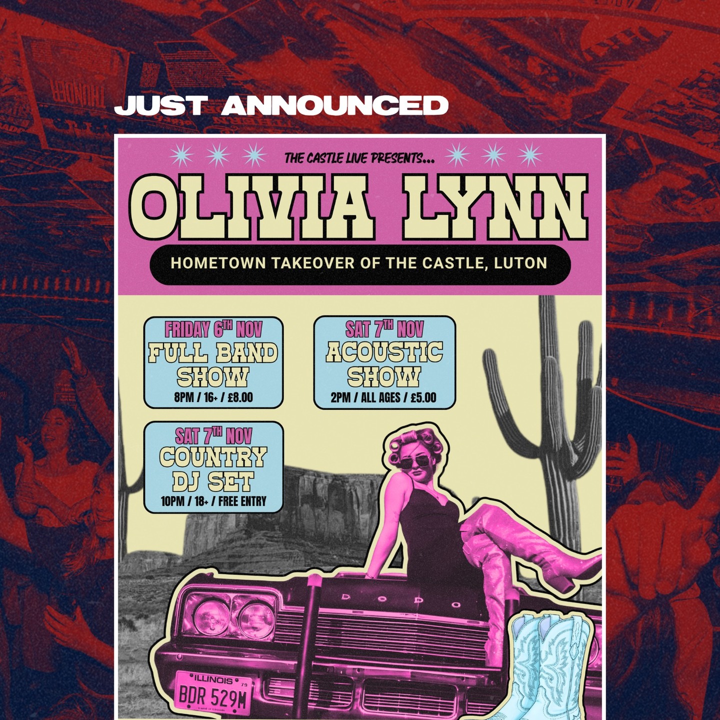Olivia Lynn – Hometown Takeover of The Castle, Luton
