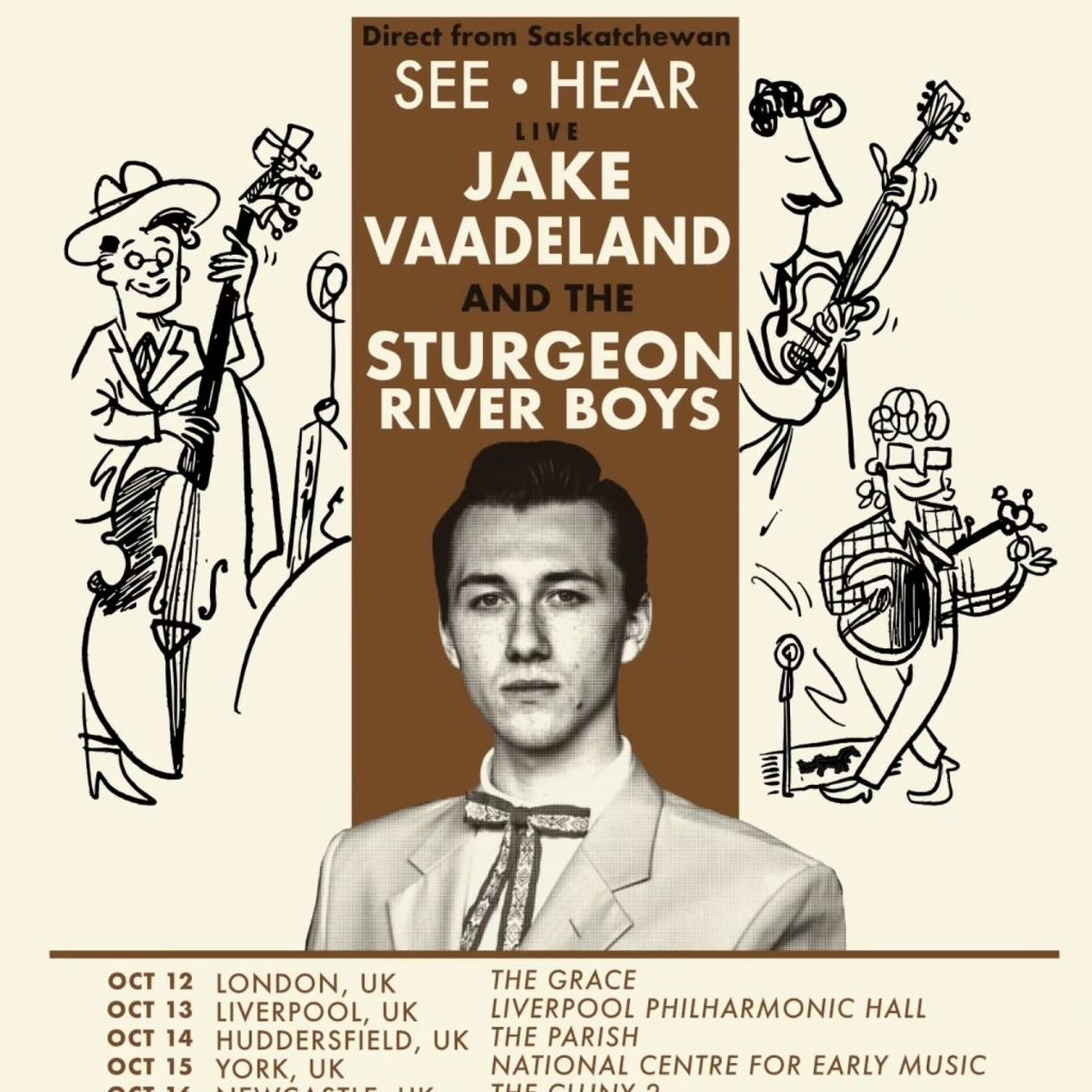 Jake Vaadeland and The Sturgeon River Boys UK Tour 2026
