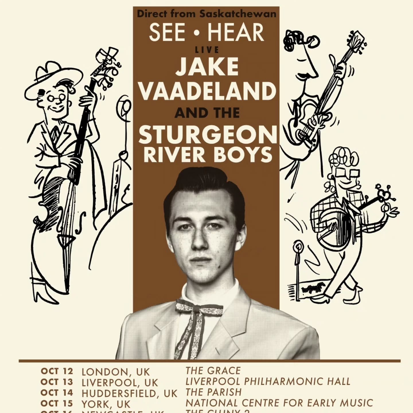 Jake Vaadeland and The Sturgeon River Boys UK Tour 2026