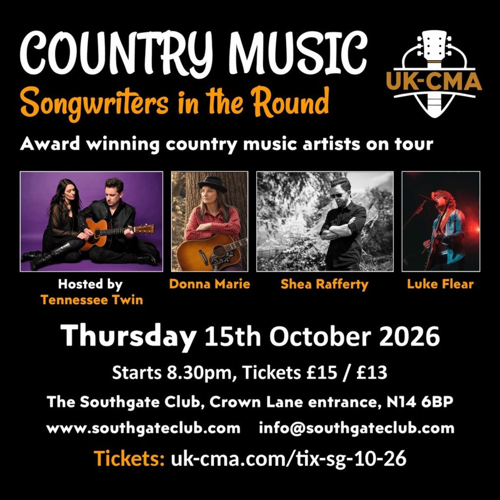 Donna Marie, Luke Flear, Shea Rafferty & Tennessee Twin Live at Southgate Club, London, Southgate
